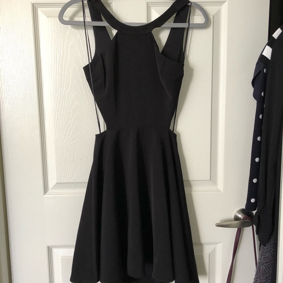 Back Cutout Skater Dress - Picture 1 of 5